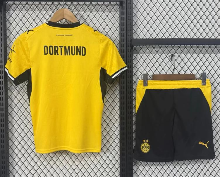 2026/2027 Dortmund Casa Camisa de futebol Qualidade tailandesa 1:1 Tamanho infantil - Image 3