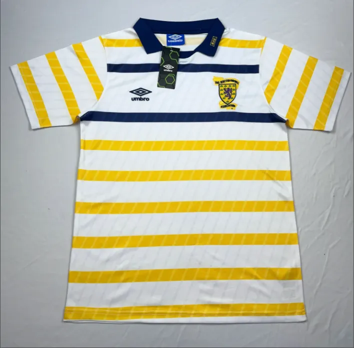 1988/1991 Rétro Écosse Équipe nationale Domicile Maillot de football Qualité thaï 1:1