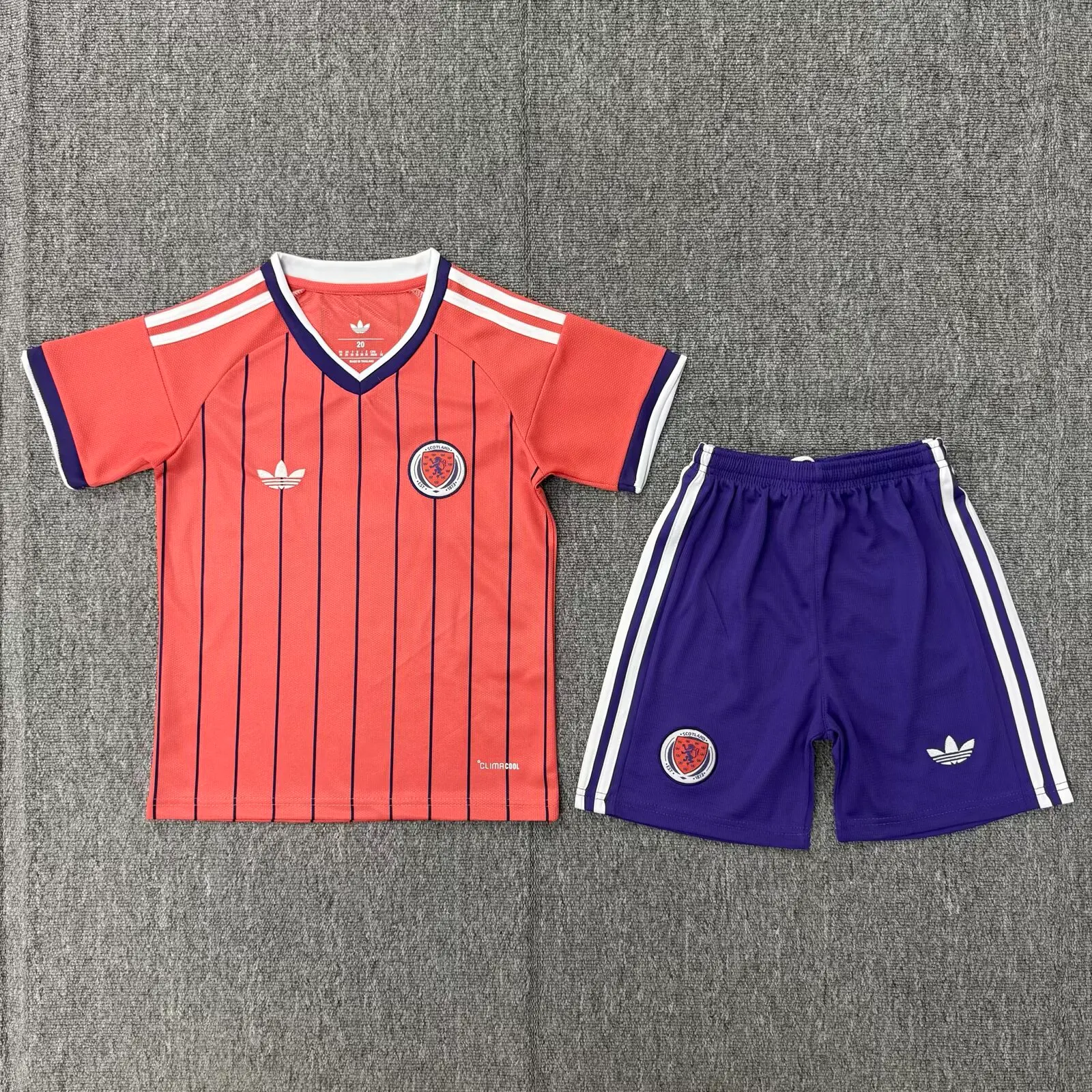 2026 İskoçya Milli takım Deplasman Futbol forması 1:1 Tayland kalitesi Çocuk bedeni