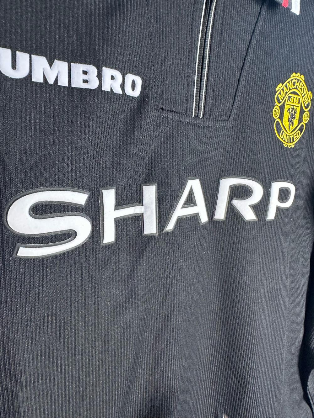 1998-1999 Retro Manga larga Manchester United Visitante Camiseta de fútbol Calidad tailandesa 1:1 - Imagen 5