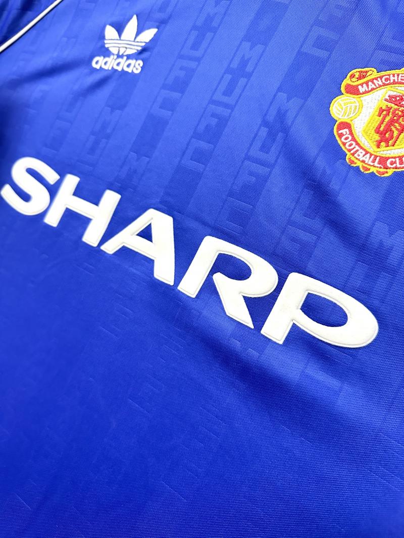 1988-1990 Retro Manchester United Tercera Visitante Camiseta de fútbol Calidad tailandesa 1:1 - Imagen 8