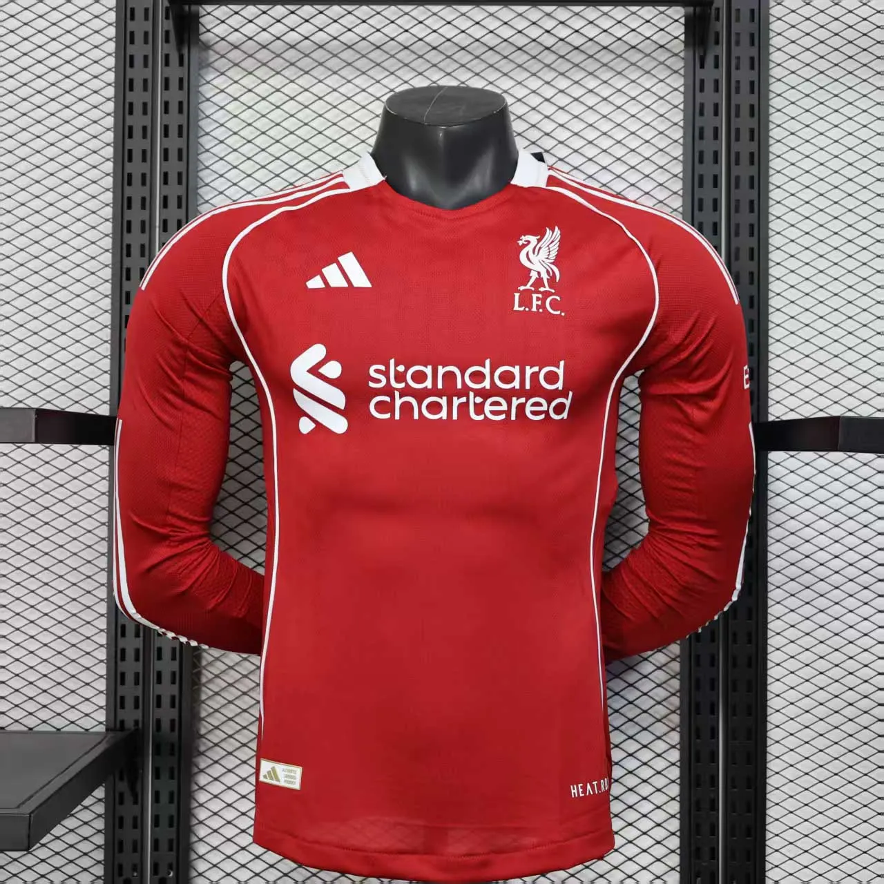 2025/2026 Manica lunga Liverpool Casa Versione giocatore Maglia da calcio Qualità thai 1:1