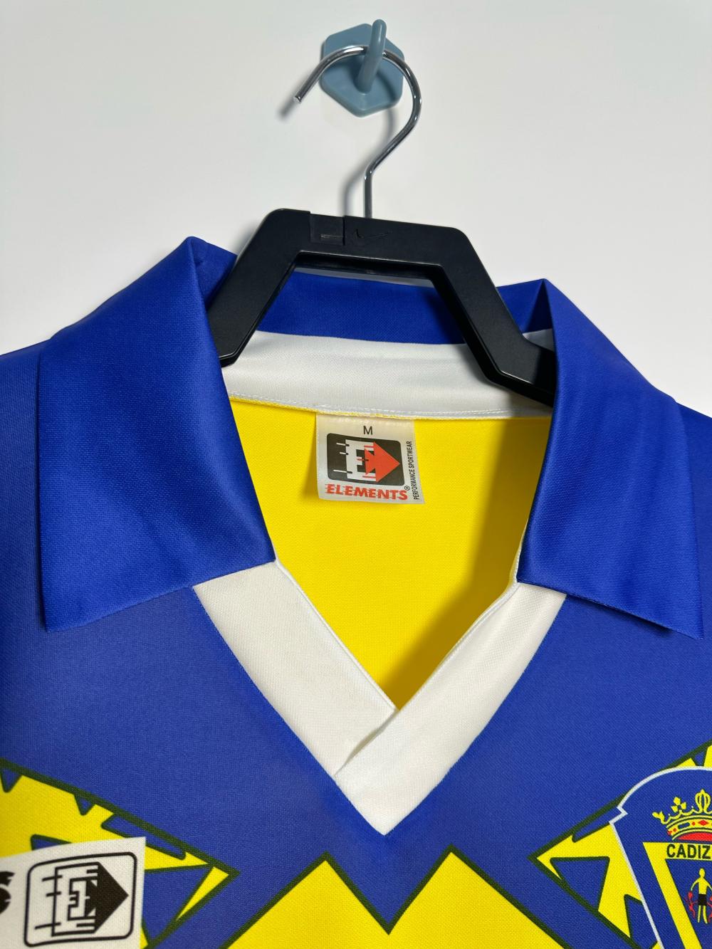1991-1992 Retrô Cádiz Casa Camisa de futebol Qualidade tailandesa 1:1 - Image 3