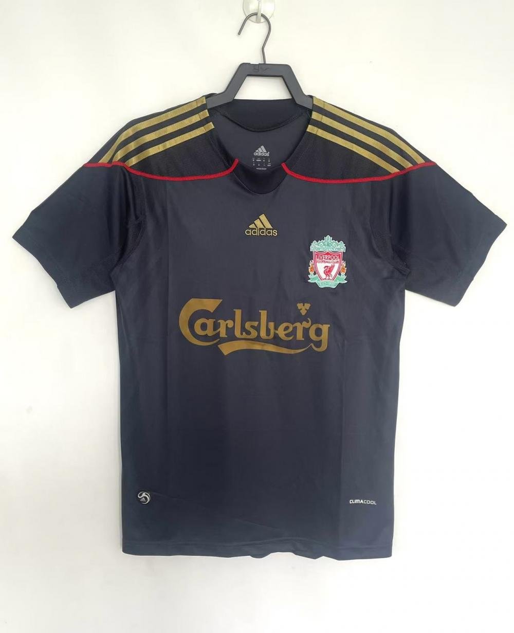 2009/2010 Retro Liverpool Visitante Camiseta de fútbol Calidad tailandesa 1:1
