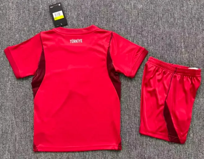 2026 Turkije Uit Voetbalshirt 1:1 Thaise kwaliteit Kindermaat - Afbeelding 2