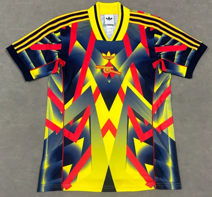 2025/2026 Retro Arsenal Edycja specjalna Żółty Koszulka piłkarska Jakość tajska 1:1