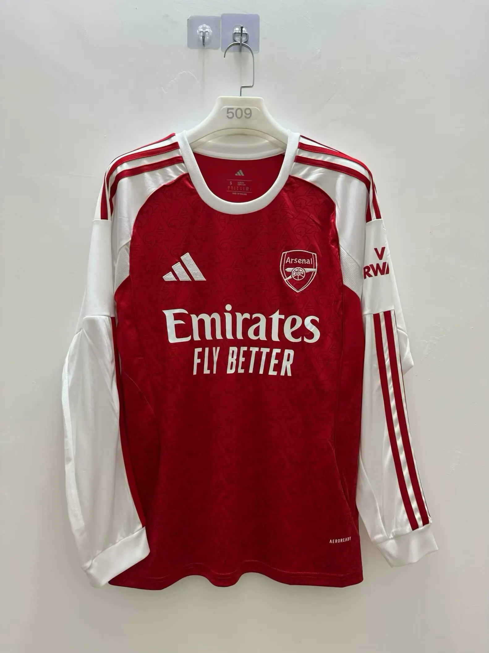 2025/2026 Lange mouwen Arsenal Thuis Voetbalshirt 1:1 Thaise kwaliteit