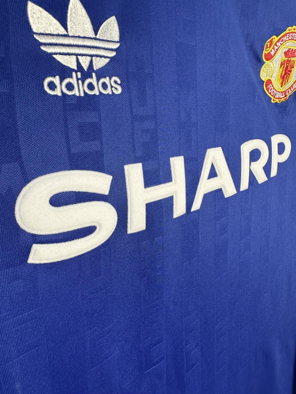 1988-1990 Retro Long Sleeve Manchester United Third Away Football Shirt 1:1 Thai Quality - Image 6