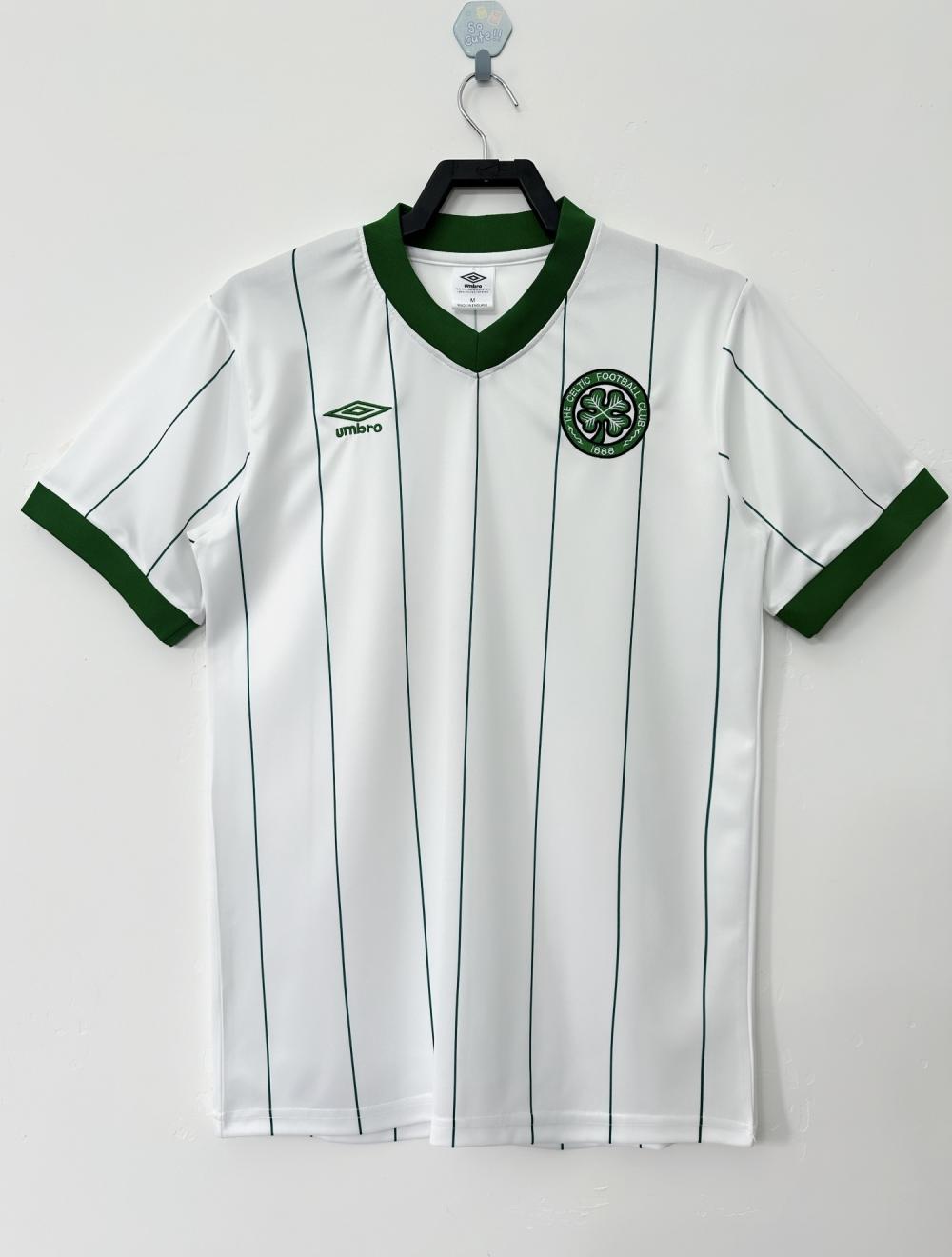 1984-1986 Retro Celtic Visitante Camiseta de fútbol Calidad tailandesa 1:1