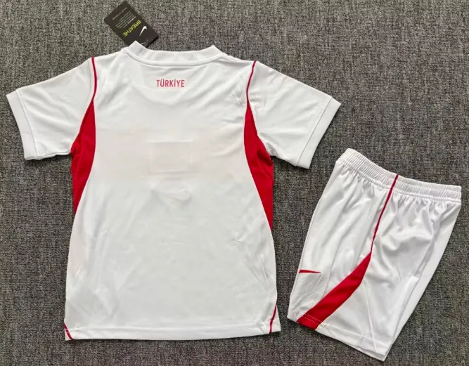 2026 Turchia Casa Maglia da calcio Qualità thai 1:1 Taglia bambino - immagine 2