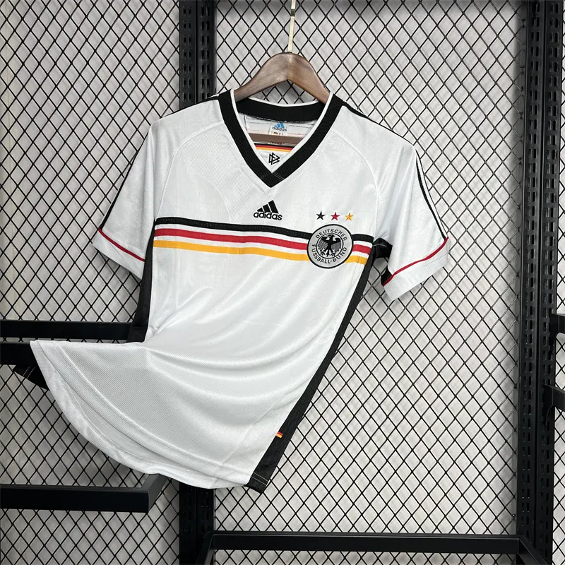 1998 Retro Deutschland Heim Fußballtrikot 1:1 Thai-Qualität – Bild 3