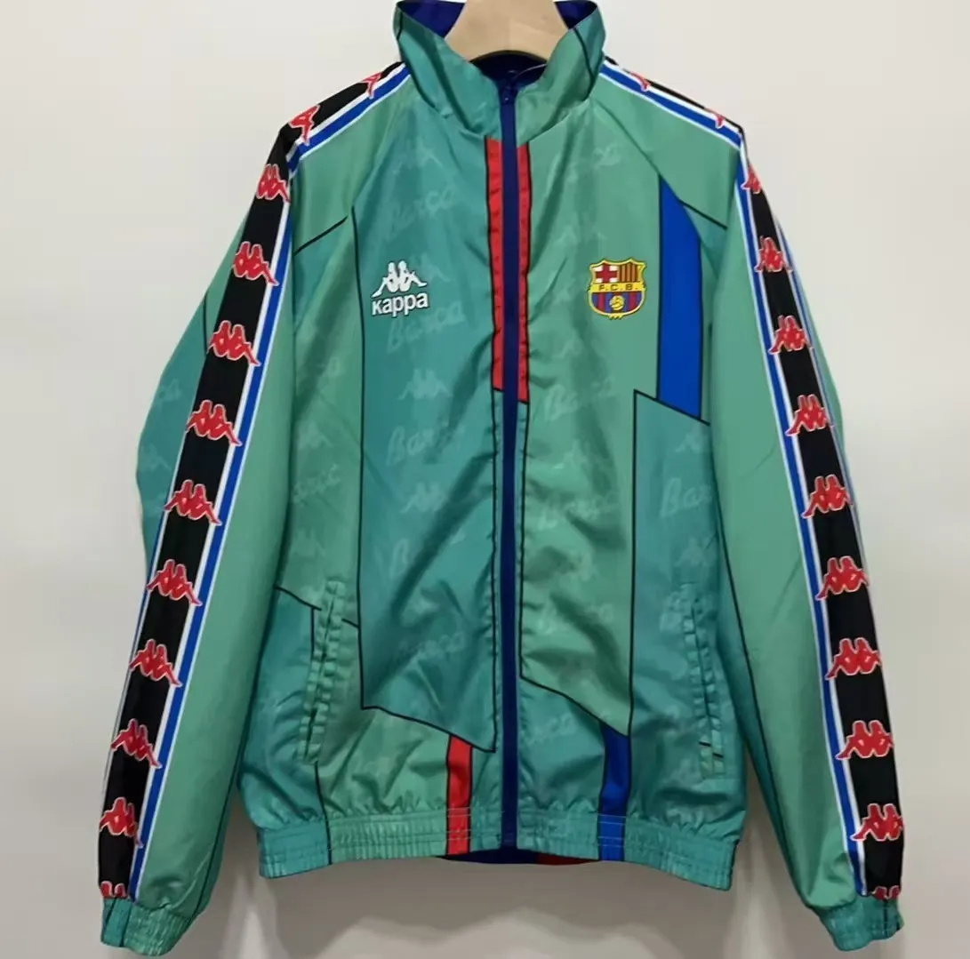 1996/1997 Retro Barcelona Reversible Chaqueta cortavientos Camiseta de fútbol Calidad tailandesa 1:1 - Imagen 8