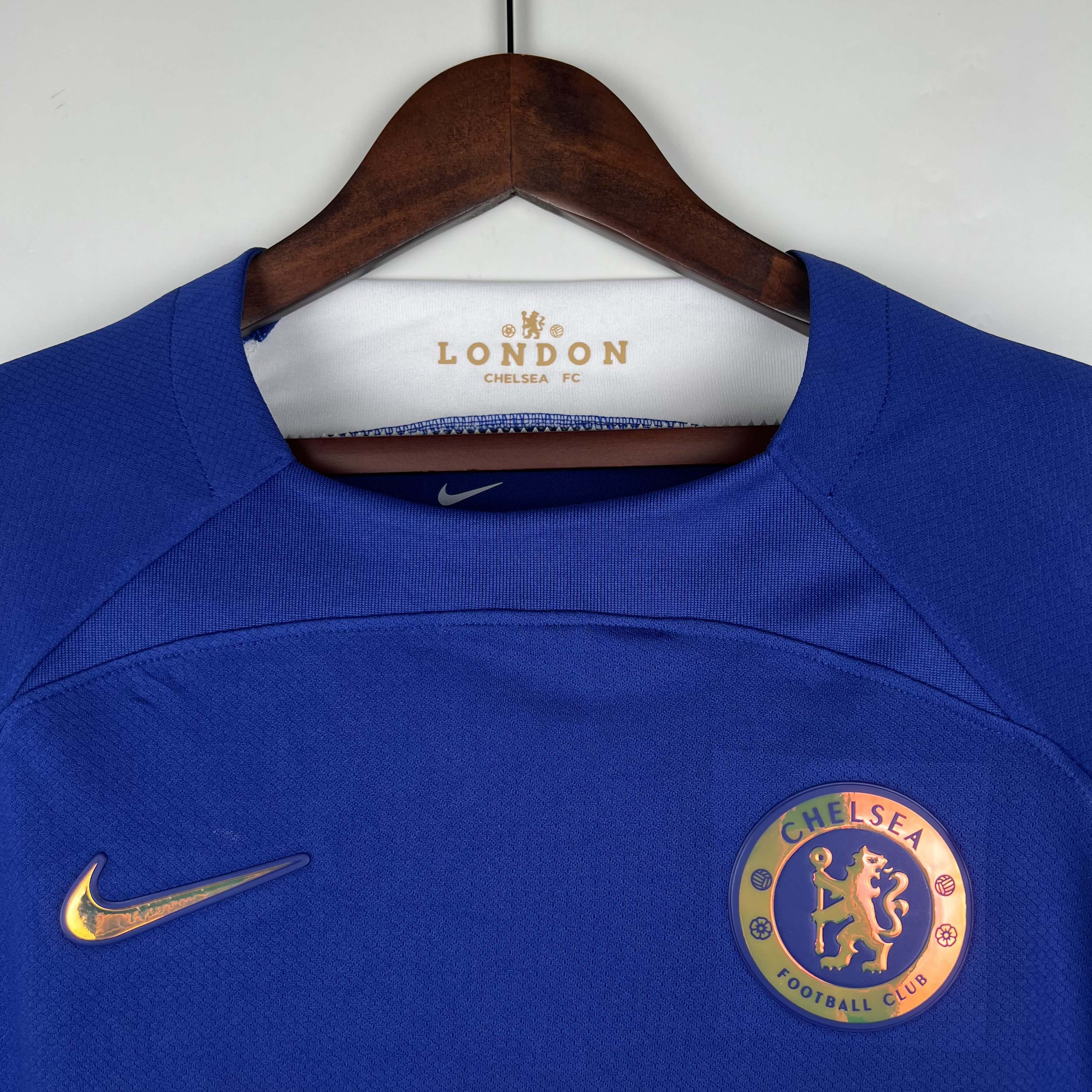 2023/2024 Chelsea Домашняя Футбольная футболка Тайское качество 1:1 — изображение 3