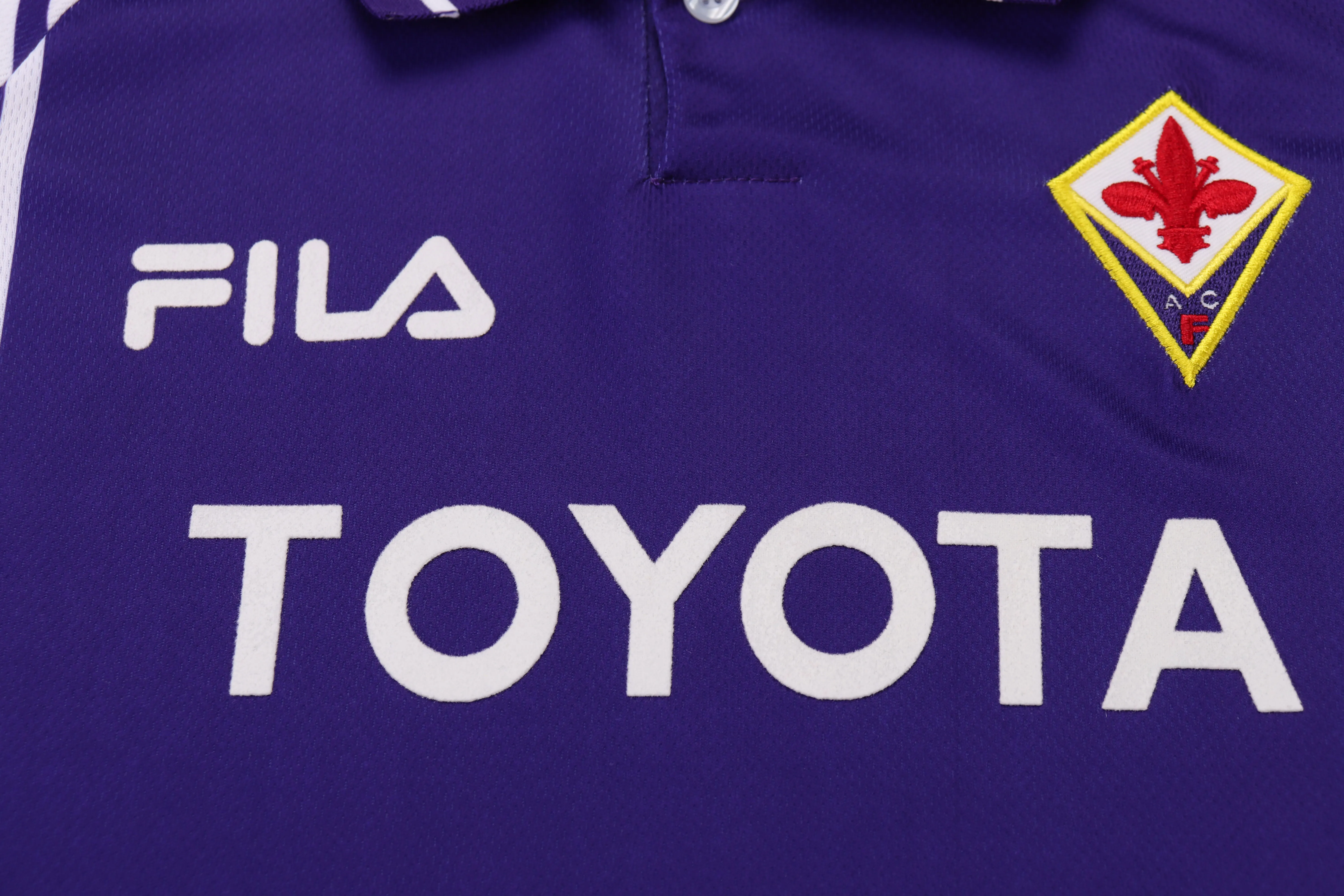 1999-2000 Retro Fiorentina Heim Fußballtrikot 1:1 Thai-Qualität Kindergröße – Bild 5