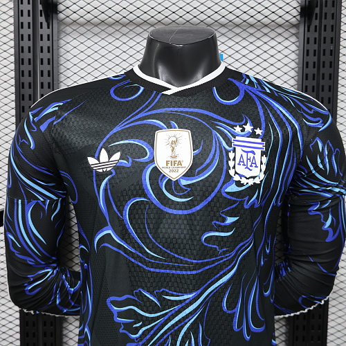 2026 Manga larga Versión jugador Argentina Visitante Camiseta Calidad tailandesa 1:1 - Imagen 3