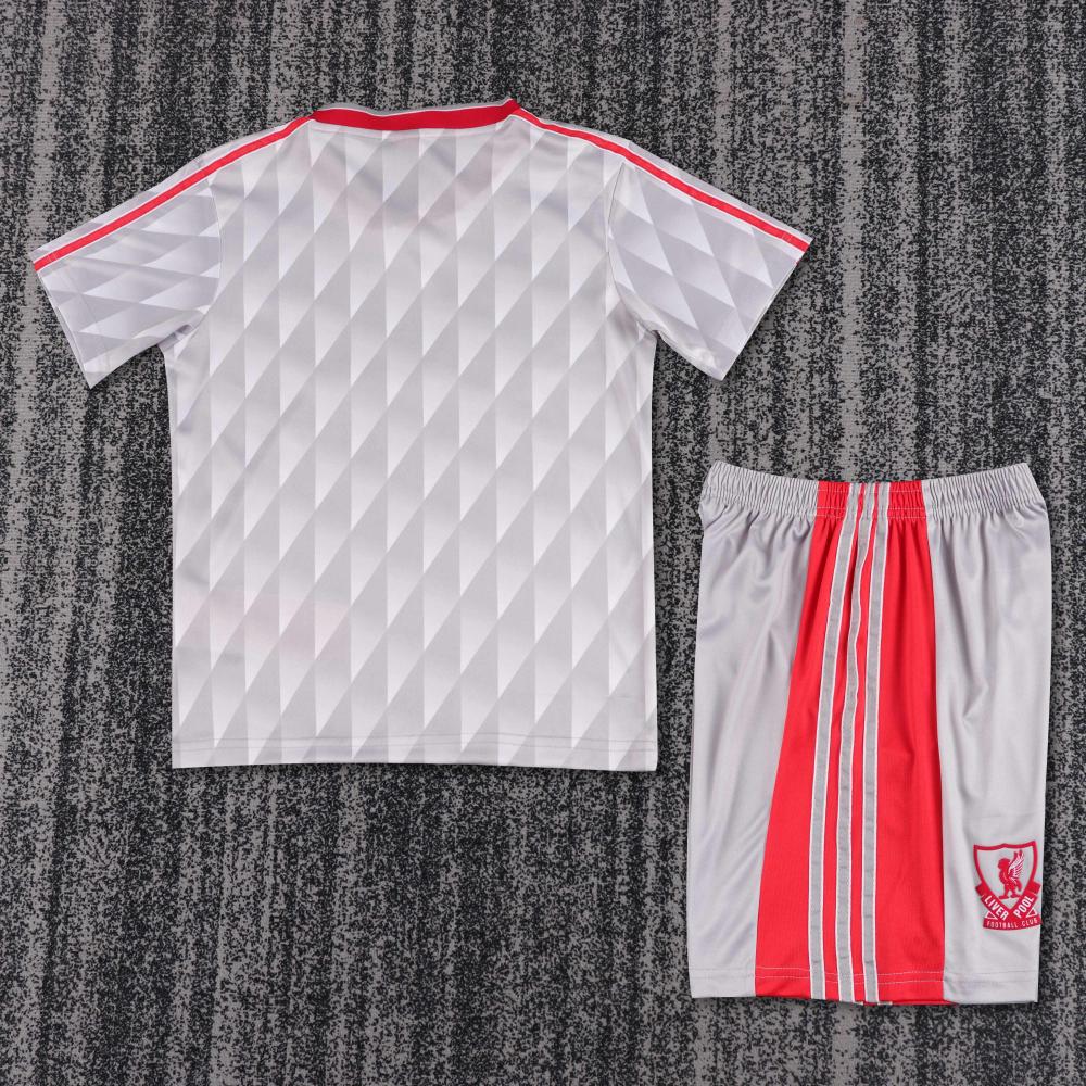 1989-1991 复古 利物浦 客场 足球球衣 1:1 泰版品质 儿童尺码 - 图片 2