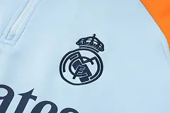 2024/2025 Real Madrid Baby Blue And Yellow Half-Pull Training Suit Football Shirt 1:1 Thai Quality Set - Image 6