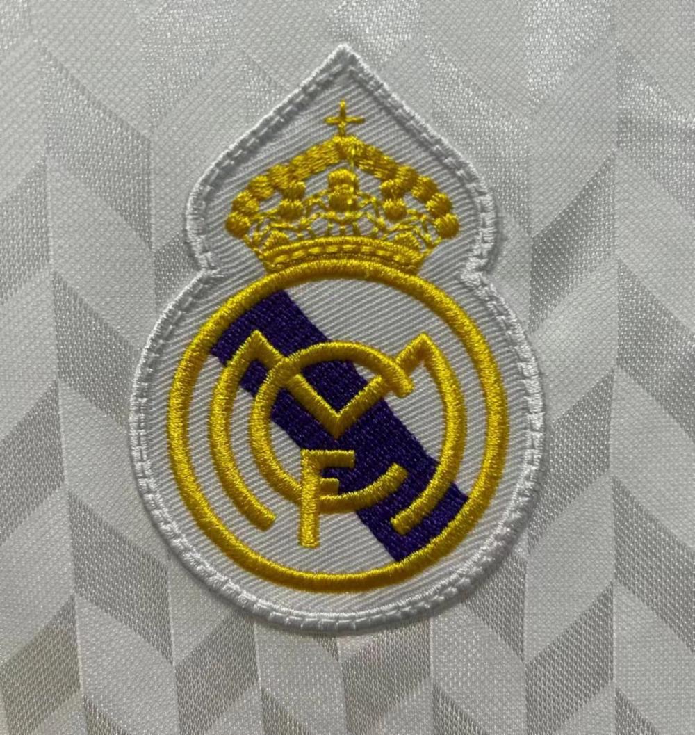 1986/1987 Retro Real Madrid Casa Maglia da calcio Qualità thai 1:1 - immagine 6
