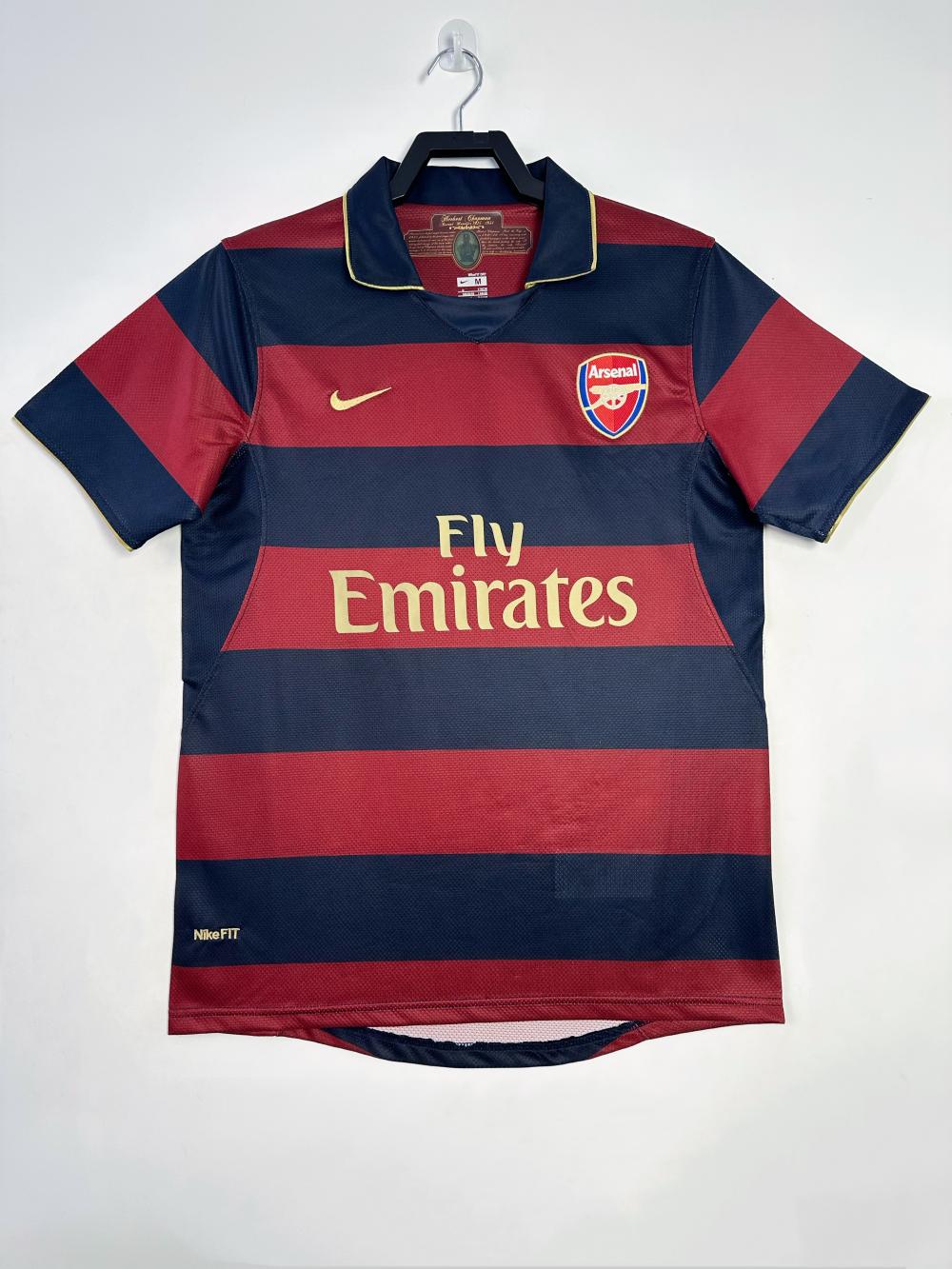 2007/2008 Retro Arsenal Üçüncü Deplasman Futbol forması 1:1 Tayland kalitesi