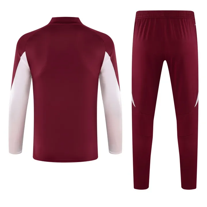 2024 Bayern Chándal media cremallera Rojo Camiseta Conjunto Calidad tailandesa 1:1 - Imagen 3