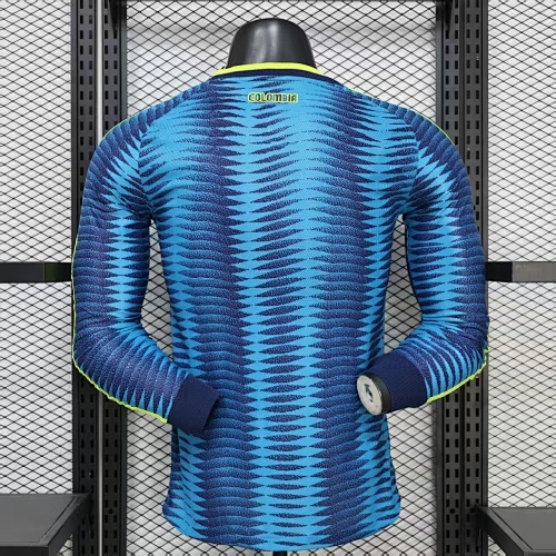 2026 Lange mouw Spelersversie Colombia Nationaal elftal Uit Voetbalshirt 1:1 Thaise kwaliteit - Afbeelding 2