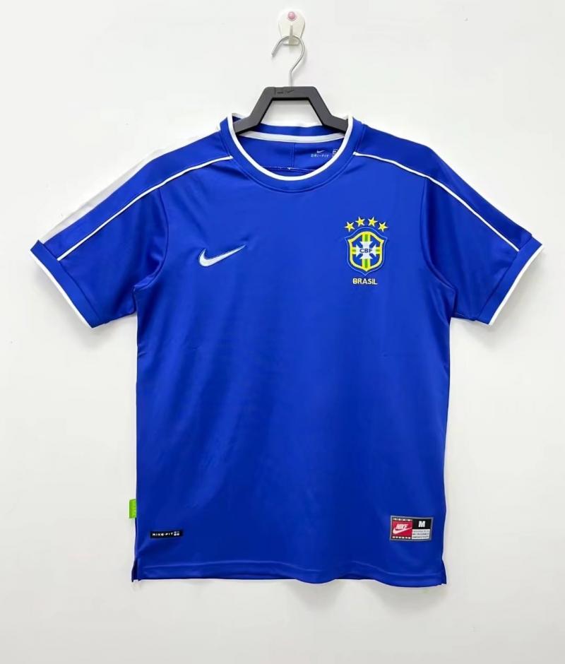 1998 复古 巴西 客场 足球球衣 1:1 泰版品质