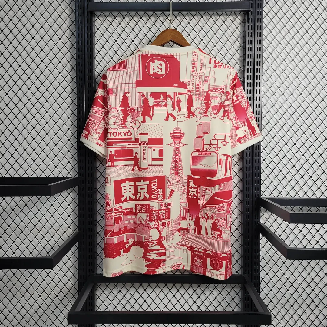 2023 Japan Tokyo Sonderedition Rot Fußballtrikot – Bild 2