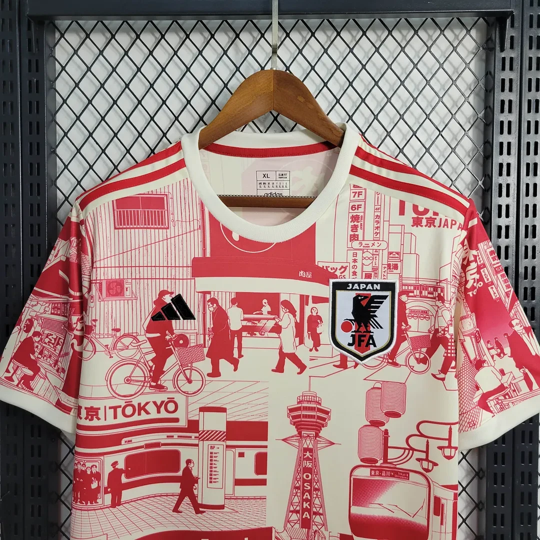 2023 Japan Tokyo Sonderedition Rot Fußballtrikot – Bild 4