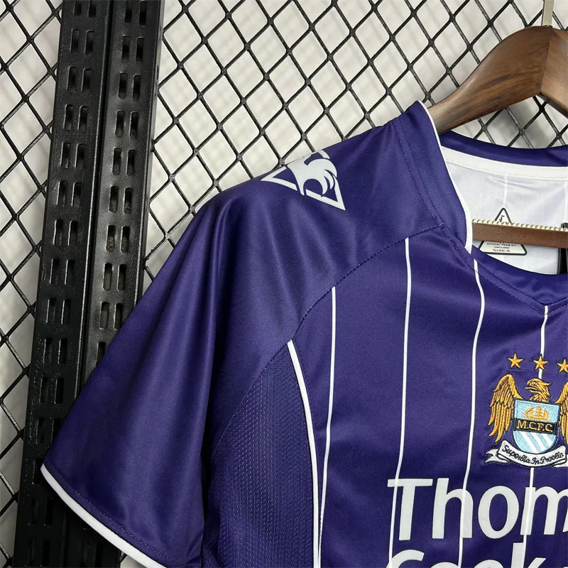 2007/2008 Retro Manchester City Visitante Camiseta de fútbol Calidad tailandesa 1:1 - Imagen 4