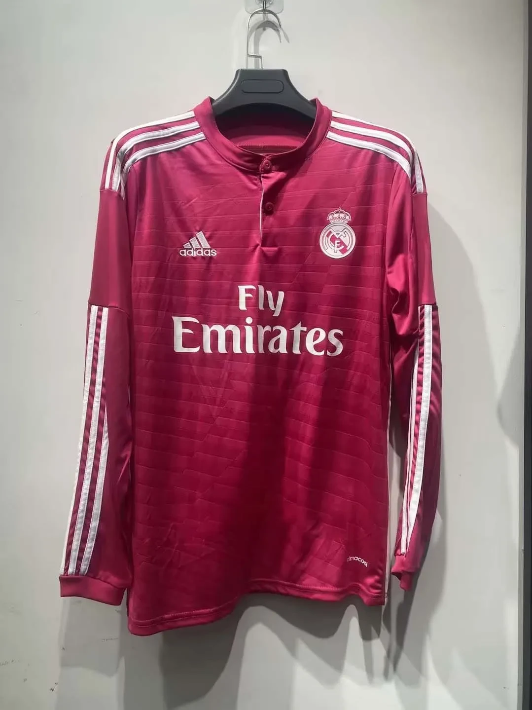 2014/2015 Retro Manica lunga Real Madrid Trasferta Maglia da calcio Qualità thai 1:1