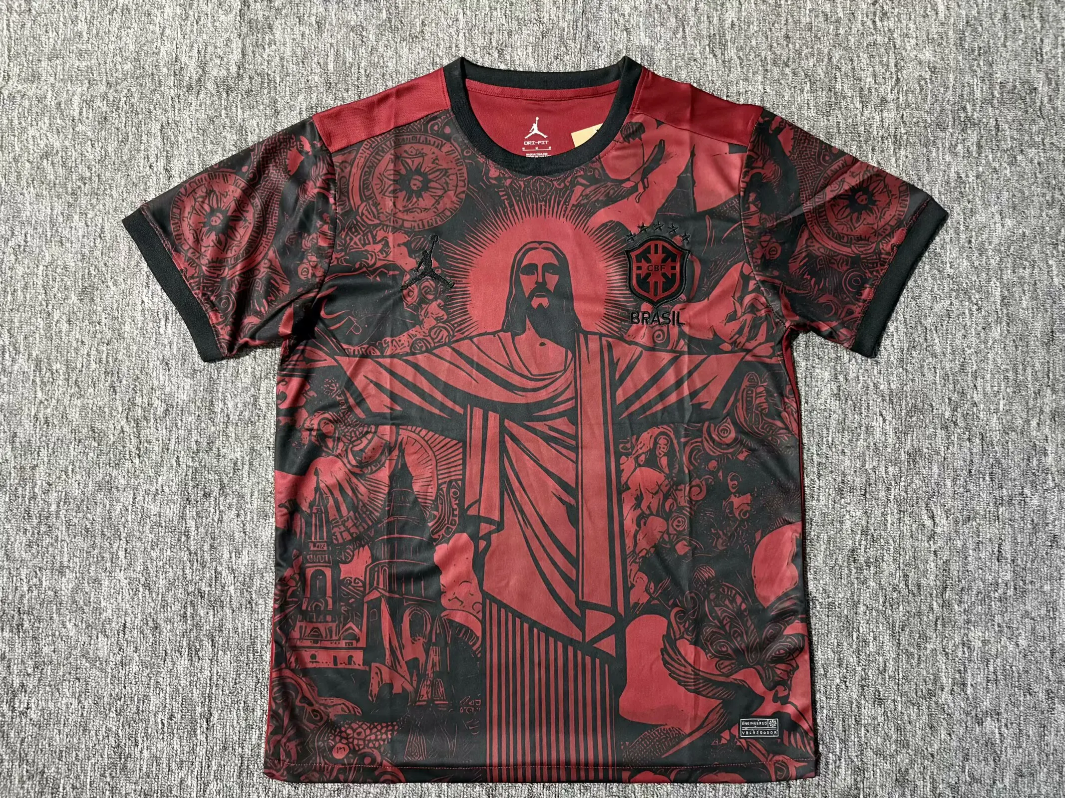 2025/2026 Brasil Goddess Wine Rojo Camiseta de fútbol Calidad tailandesa 1:1