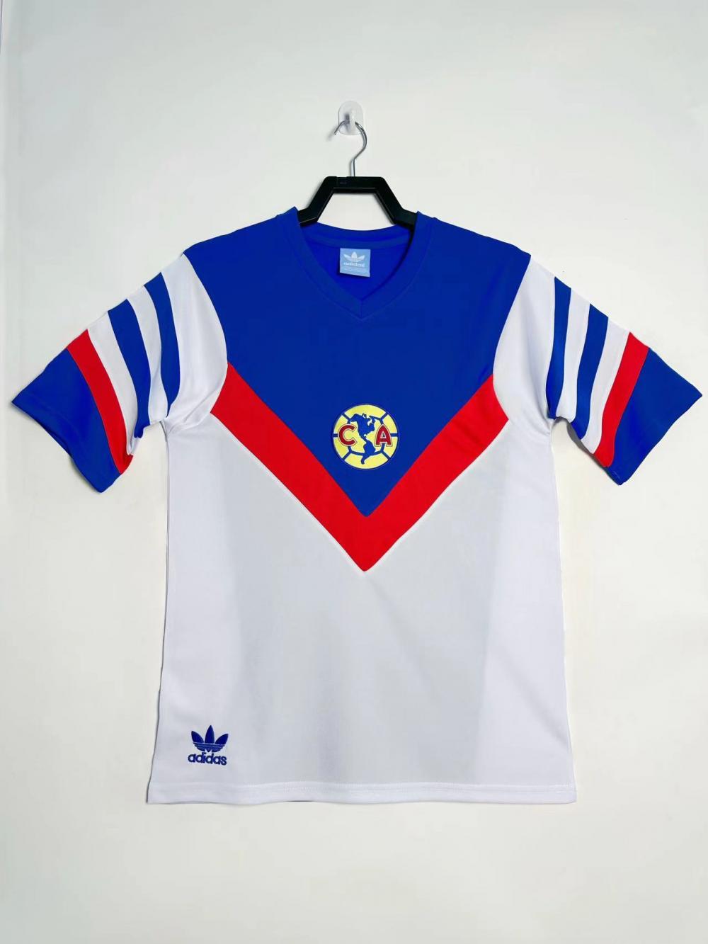1987 Retro CF América Trasferta Corteiz Maglia Qualità thai 1:1