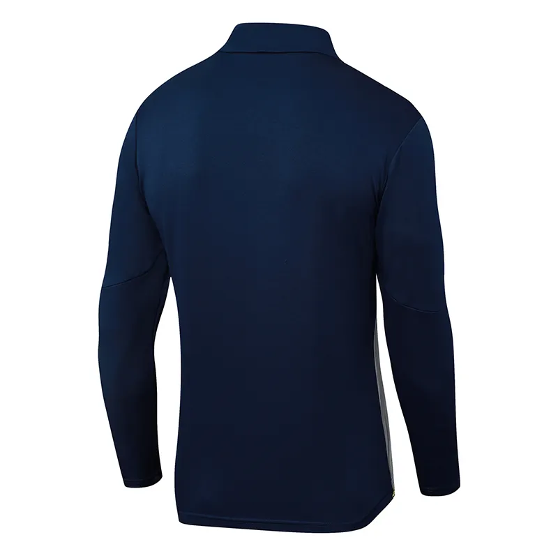 2025-2026 Portugal Half-Pull Training Suit Royal Blue Football Shirt Set - Image 4