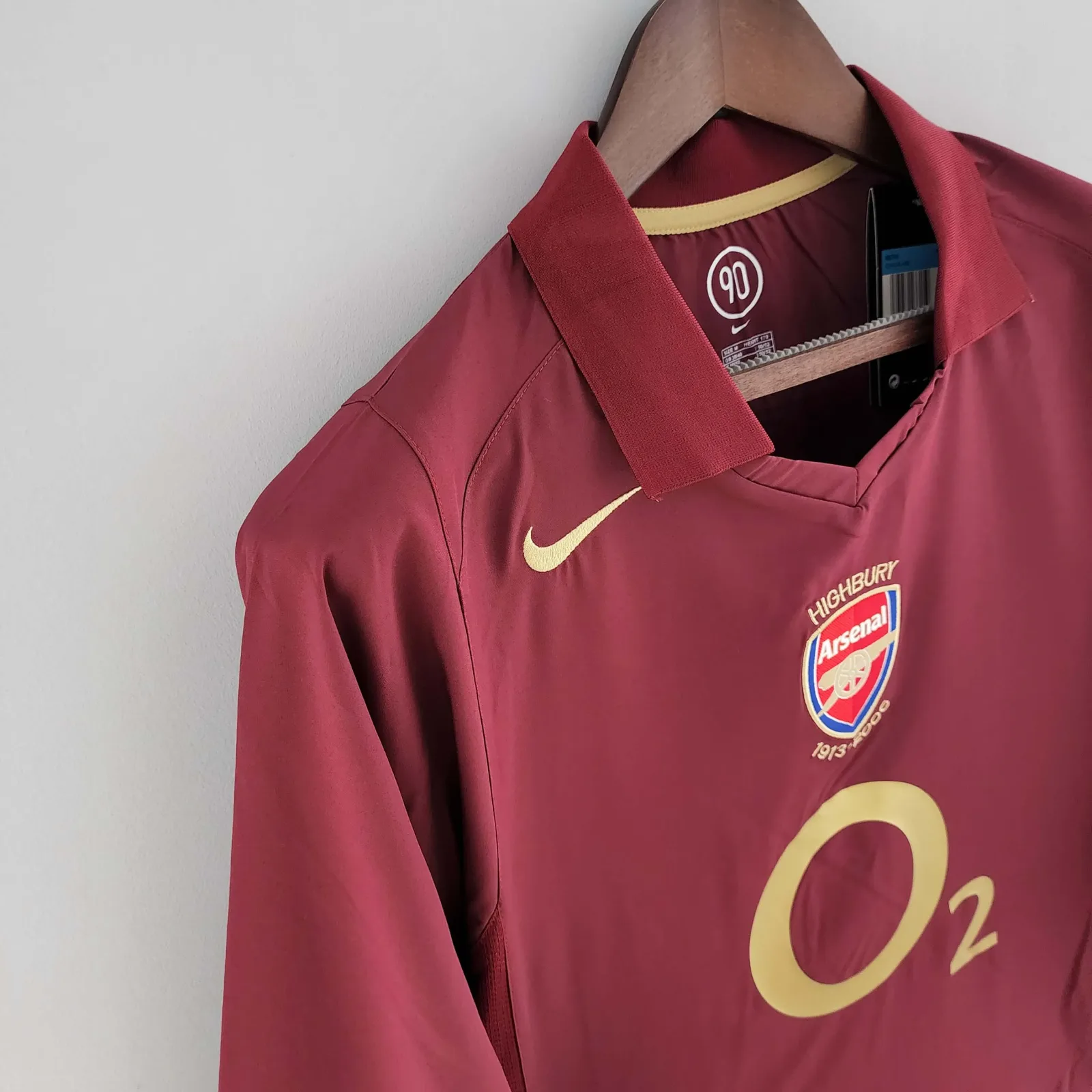 2005/2006 Retro Long Sleeve Arsenal Home Football Shirt 1:1 Thai Quality - Image 6