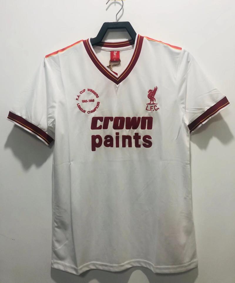 1985/1986 Retrô Liverpool FC Terceira Fora Camisa de futebol Qualidade tailandesa 1:1