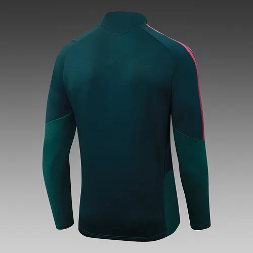 2026/2027 Real Madrid Blauw Halve-rits trainingspak Donker Groen Voetbalshirt 1:1 Thaise kwaliteit Set - Afbeelding 6