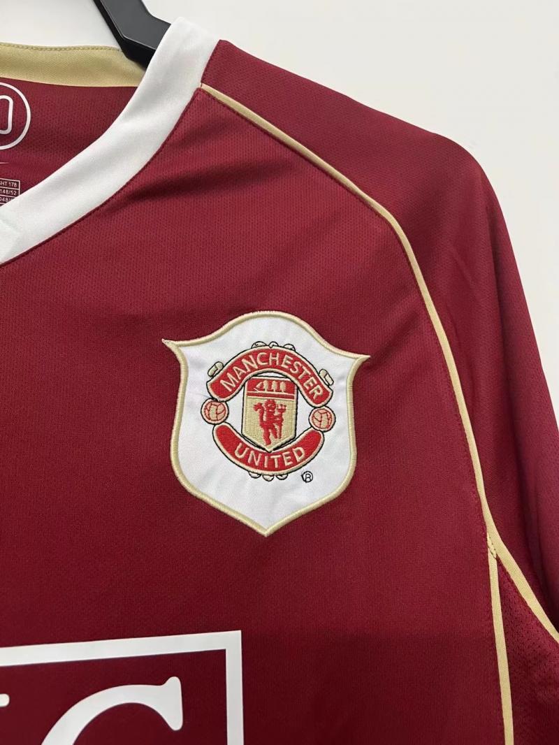 2006/2007 Retro Long Sleeve Manchester United Home Football Shirt 1:1 Thai Quality - Image 5