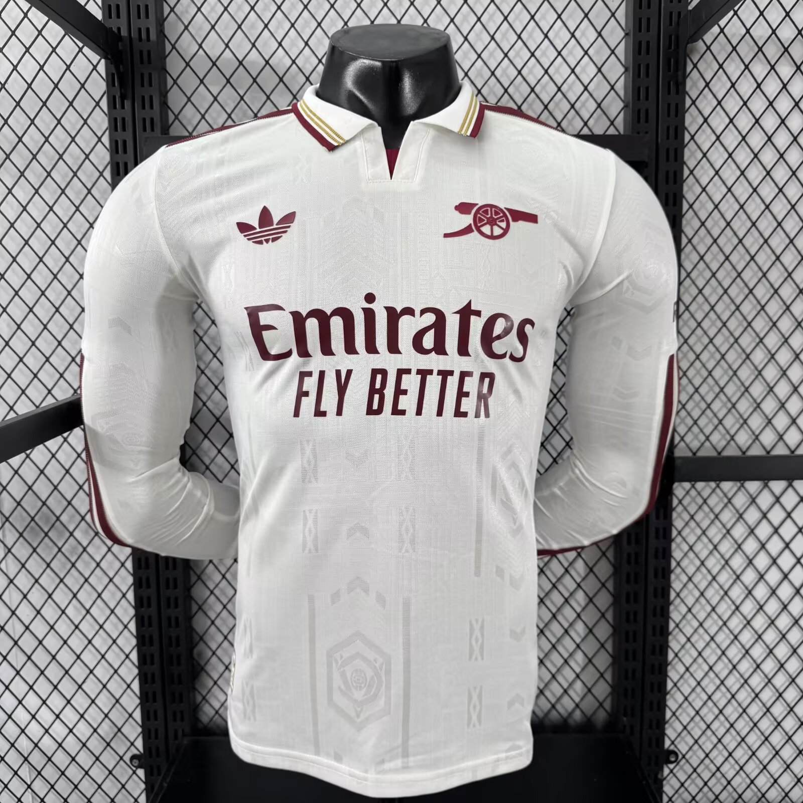 2025/2026 Длинные рукава Игровая версия Arsenal Третья Гостевая Футбольная футболка Тайское качество 1:1