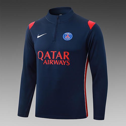 2026/2027 Psg Paris Saint-Germain Half-Pull Training Suit Royal blue Football Jersey 1:1 Thai Quality Set - Image 4