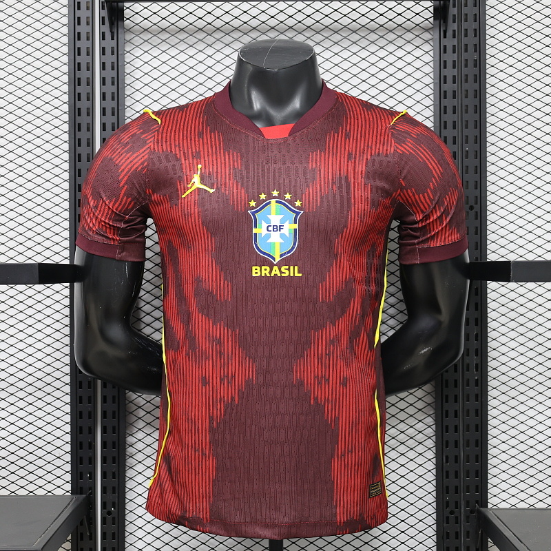 2026 Player Version Brazil Away Red Football Shirt 1:1 Thai Quality
