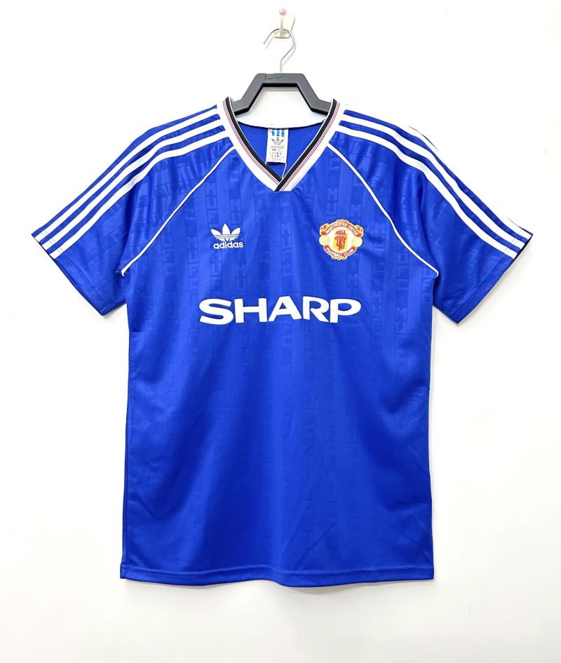 1988-1990 Retro Manchester United Tercera Visitante Camiseta de fútbol Calidad tailandesa 1:1