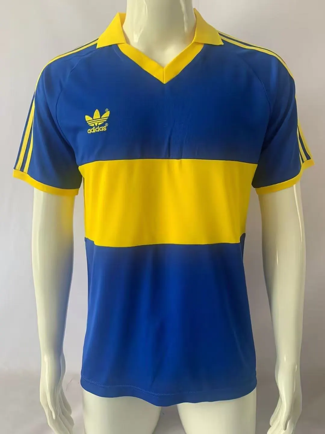 1985/1986 Retro Boca Juniors Heim Fußballtrikot 1:1 Thai-Qualität
