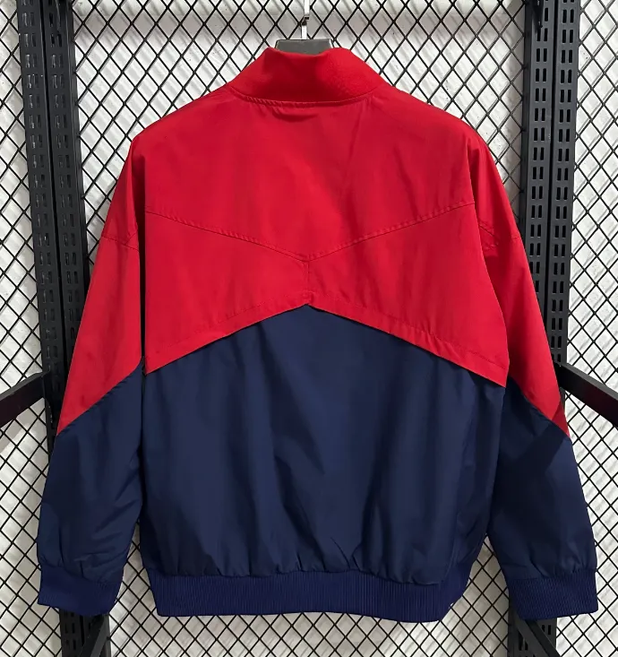 2025/2026 Barcelona Blue and Red windbreaker Jersey 1:1 Thai Quality - Image 2