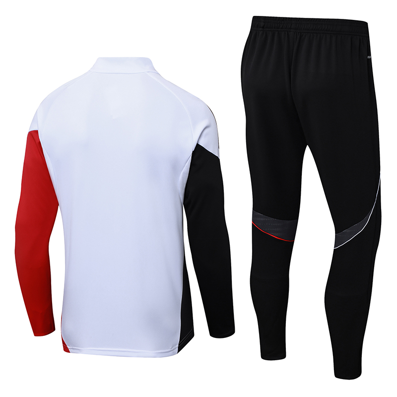 2025/2026 Ajax Half-Pull Training Suit White Football Shirt 1:1 Thai Quality Set - Image 2