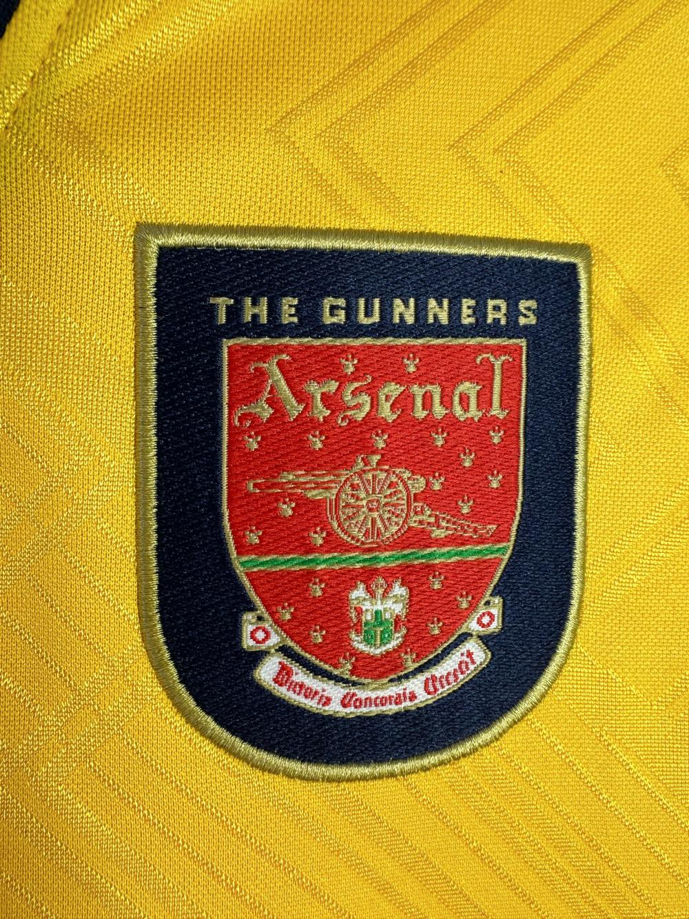 1996-1997 Retrô Manga longa Arsenal Fora Camisa de futebol Qualidade tailandesa 1:1 - Image 5