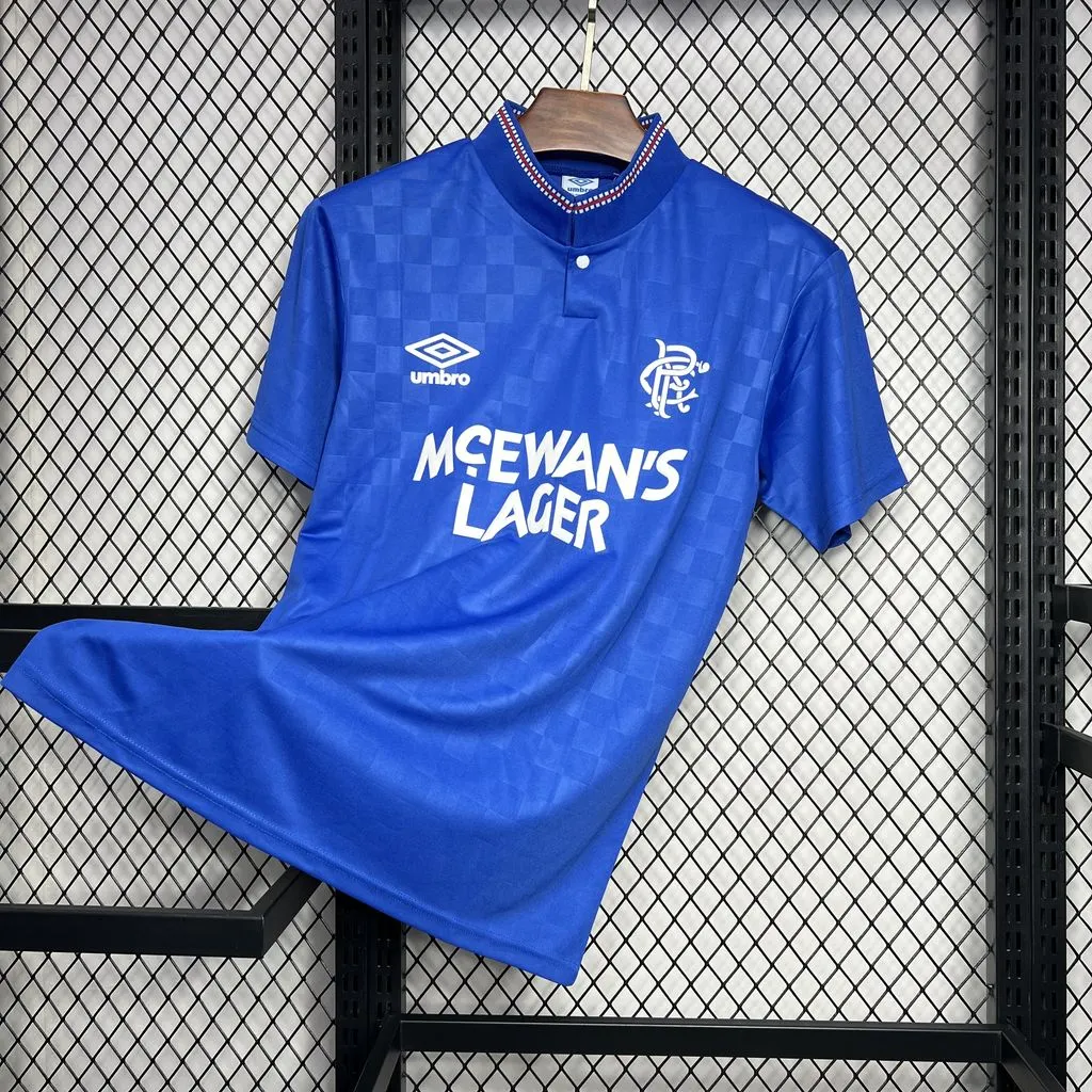 1987/1990 Retro Rangers Casa Maglia da calcio Qualità thai 1:1 - immagine 3