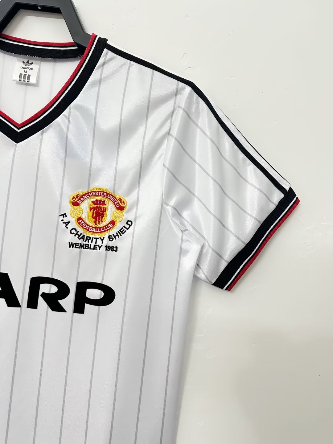 1983/1984 复古 曼联 客场 足球球衣 1:1 泰版品质 - 图片 8