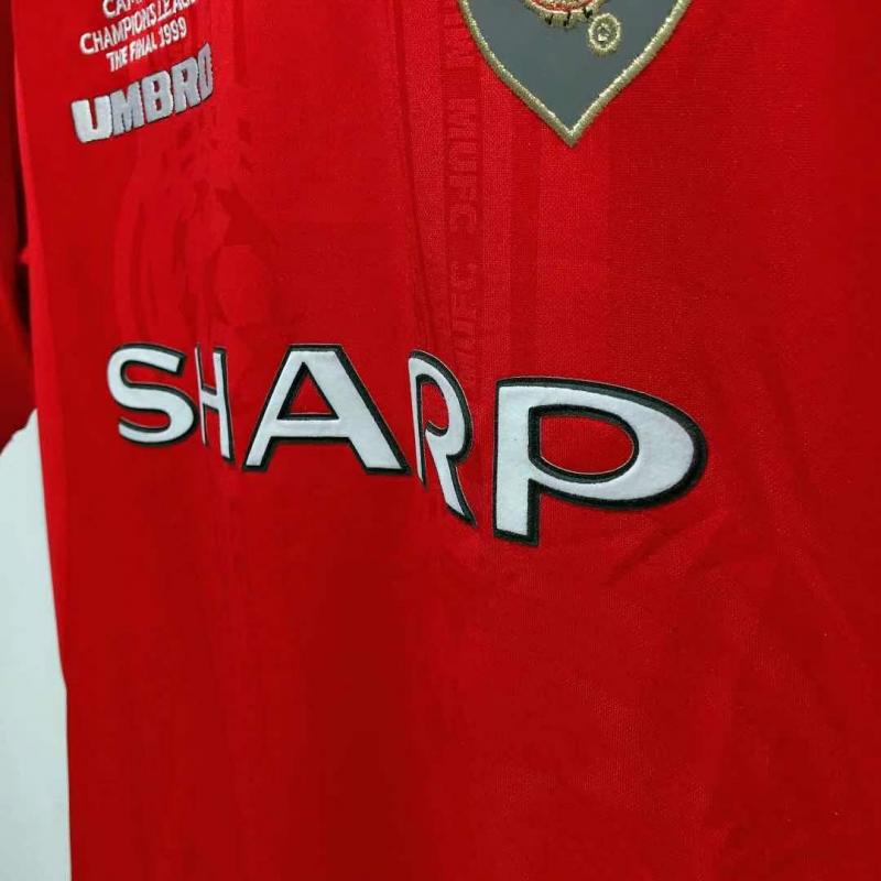 1999/2000 Rétro Manchester United Domicile Maillot de football Qualité thaï 1:1 – Image 6