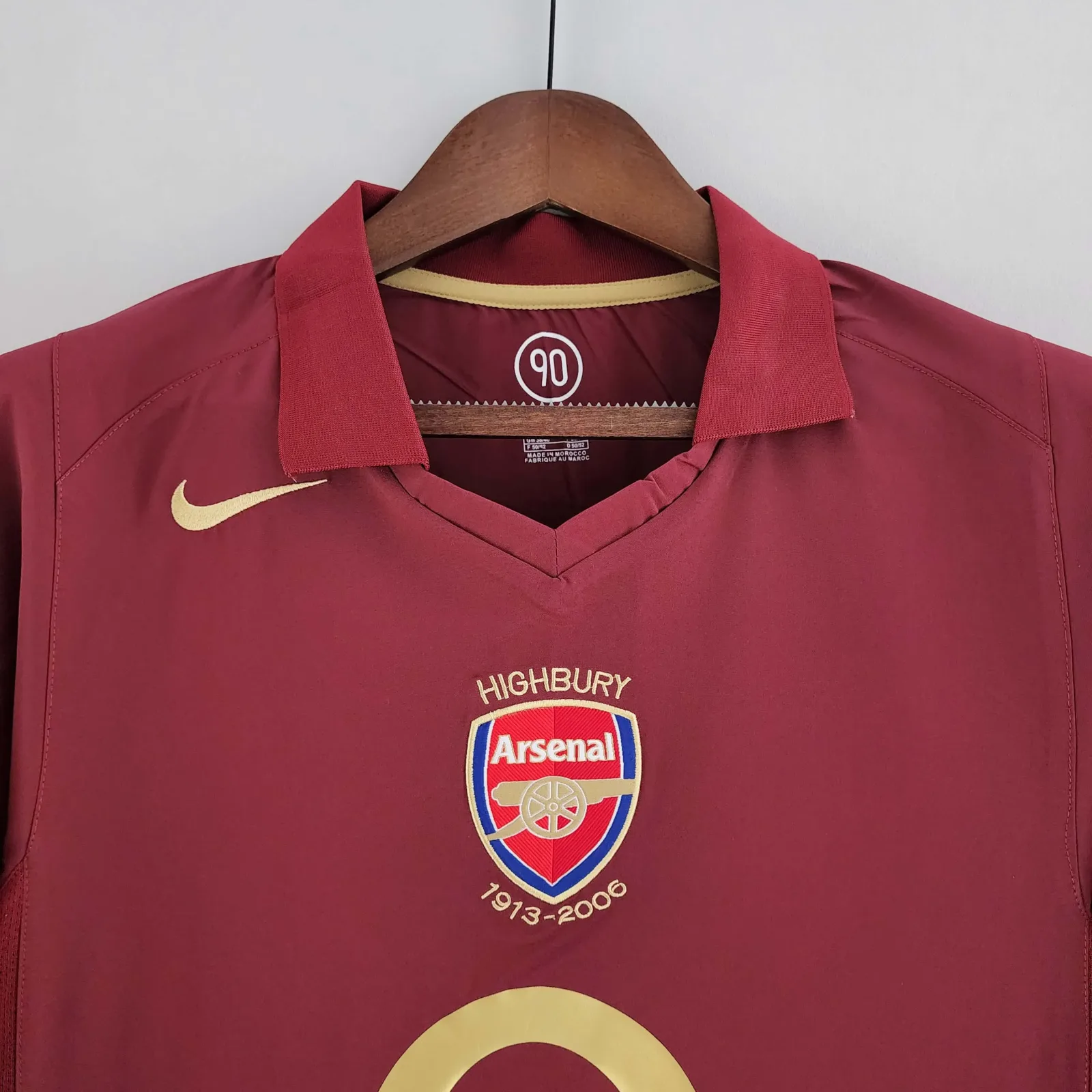 2005/2006 Retro Long Sleeve Arsenal Home Football Shirt 1:1 Thai Quality - Image 4