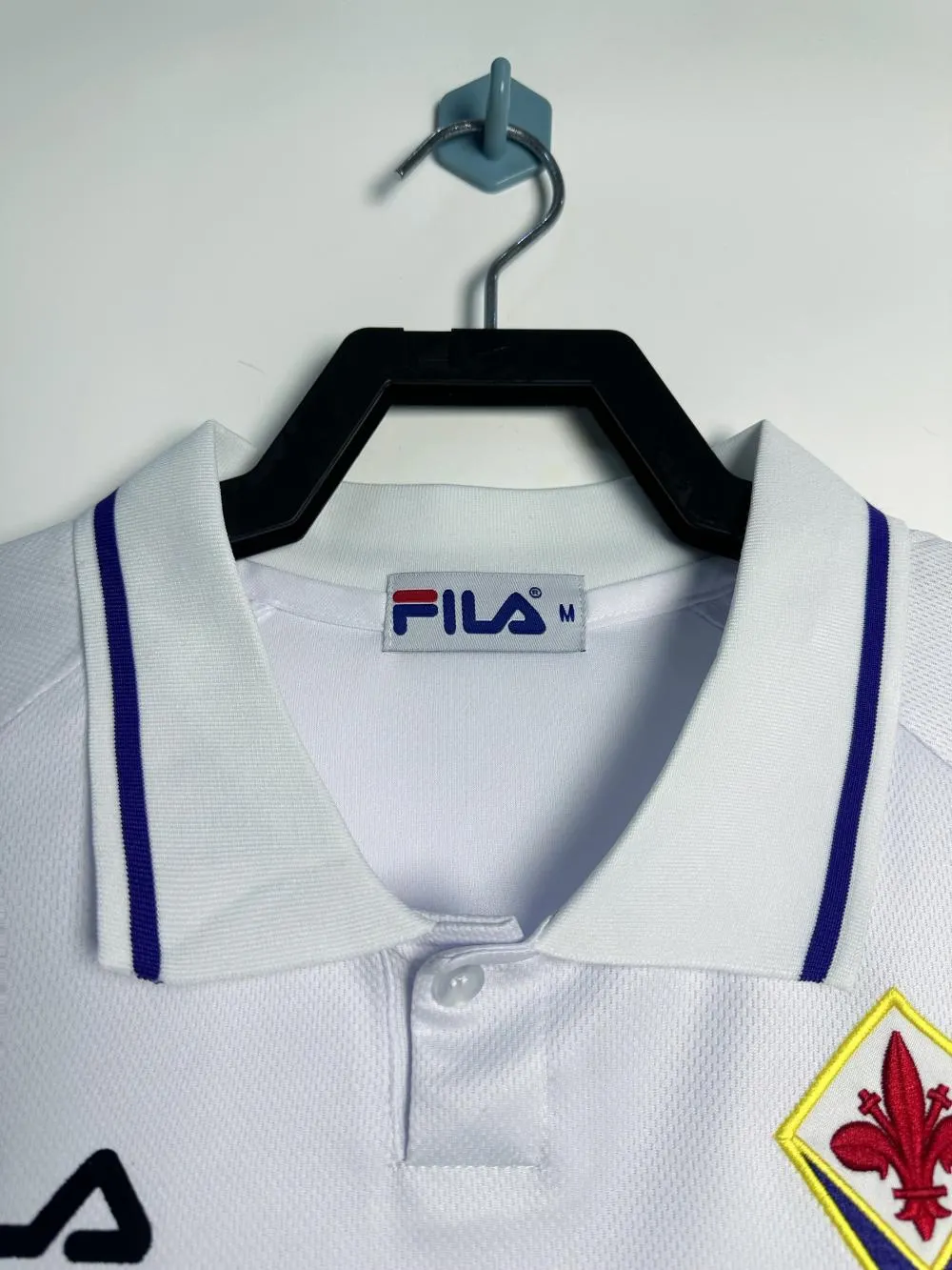 1999/2000 Retrô Fiorentina Fora Camisa de futebol Qualidade tailandesa 1:1 - Image 3